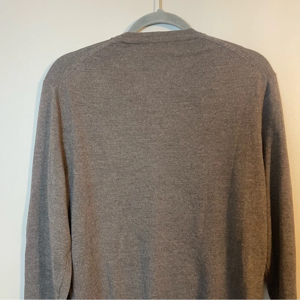 Saks Fifth Avenue Charcoal V-Neck Sweater